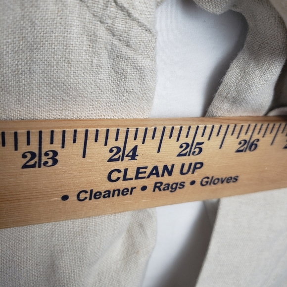 J.Jill Beige 100% Linen Wood Button-Up Cardigan Jacket Sz M - Picture 7 of 7